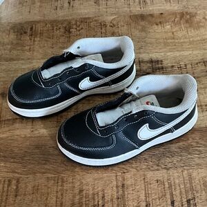 Nike Air Force 1 Kids Black and White Sneakers